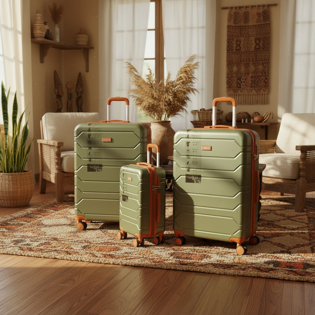 Gemelli Collections Lujo 1016 3 in 1 Travel Suitcase Set 20 24 28 Inch