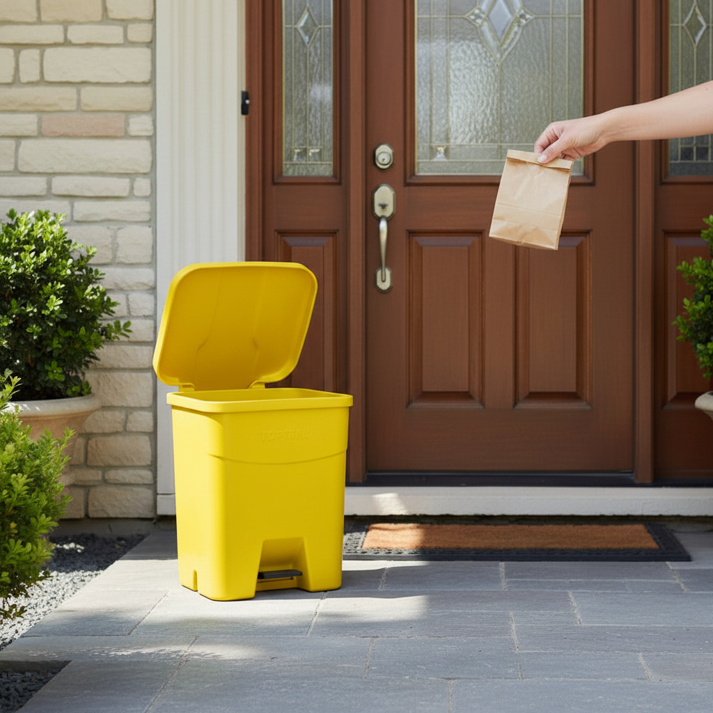 60 Litre Garbage Bin with Foot Pedal