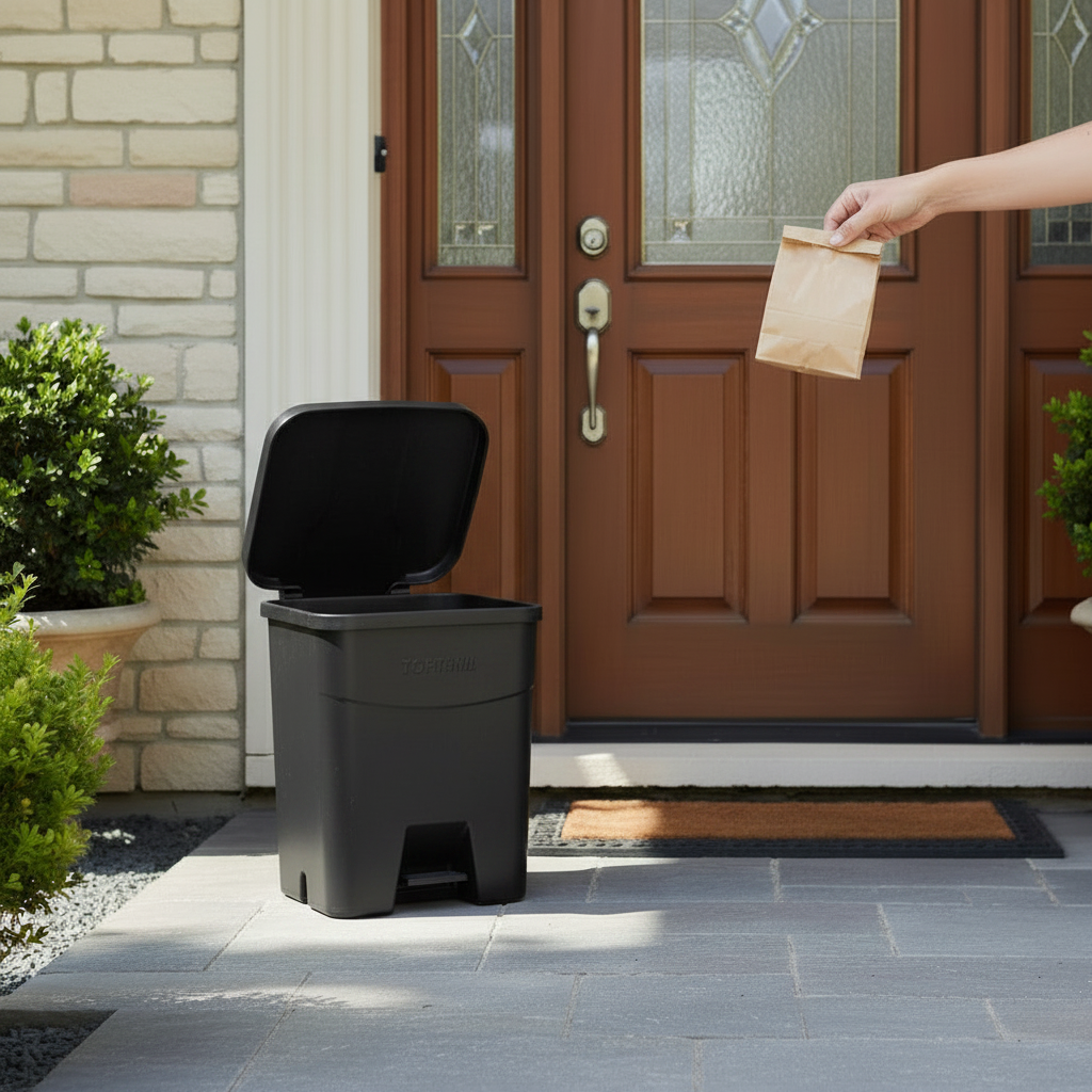 60 Litre Garbage Bin with Foot Pedal