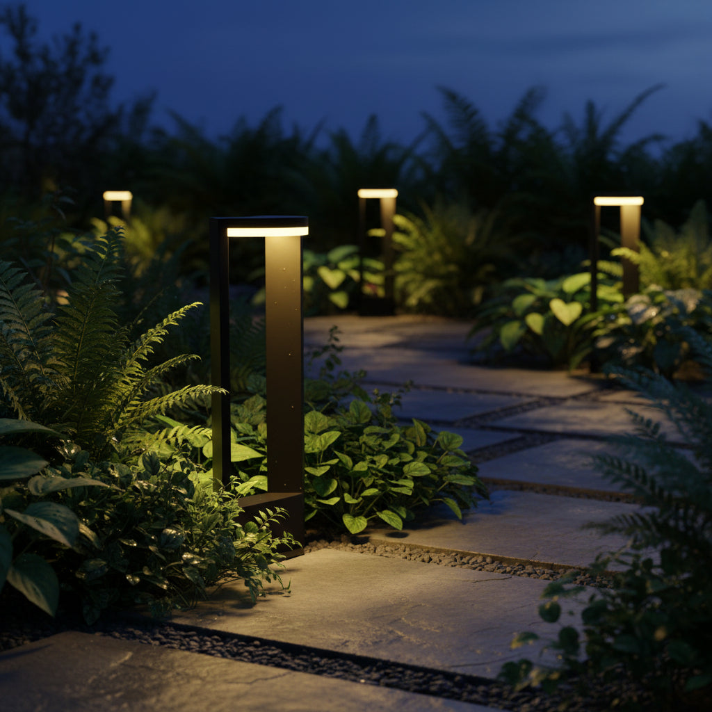 U Shape LED Bollard Light LL 22BL-62-06-BK-WW