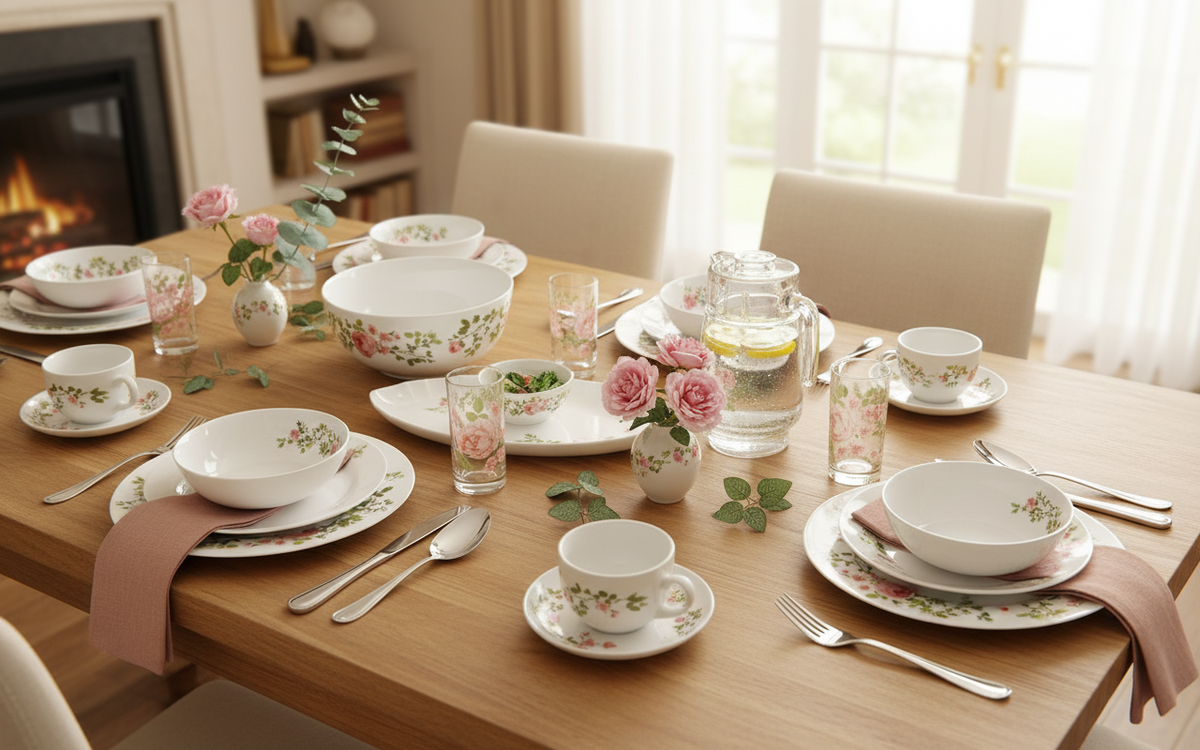 Luminarc Diwali Lupin 46-piece dinner set P7273