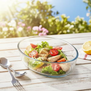 2L Oval Glass Baking Dish