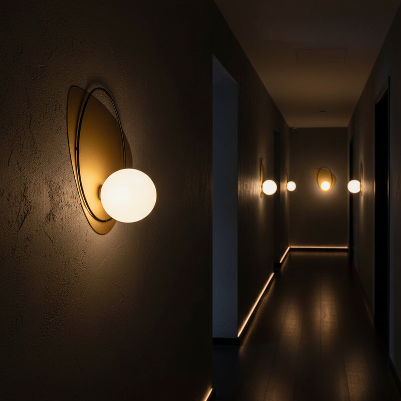 olden wall fixture black white shade – Gemelli Collection