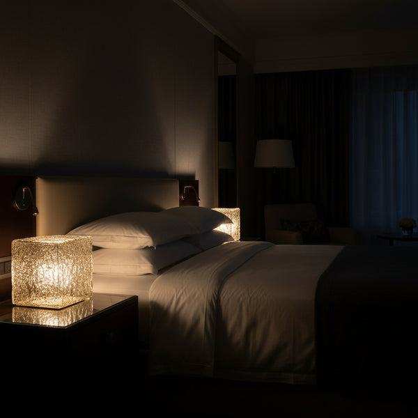 gold ice box table lamp with clear glass shade elegant modern G9 lighting fixture