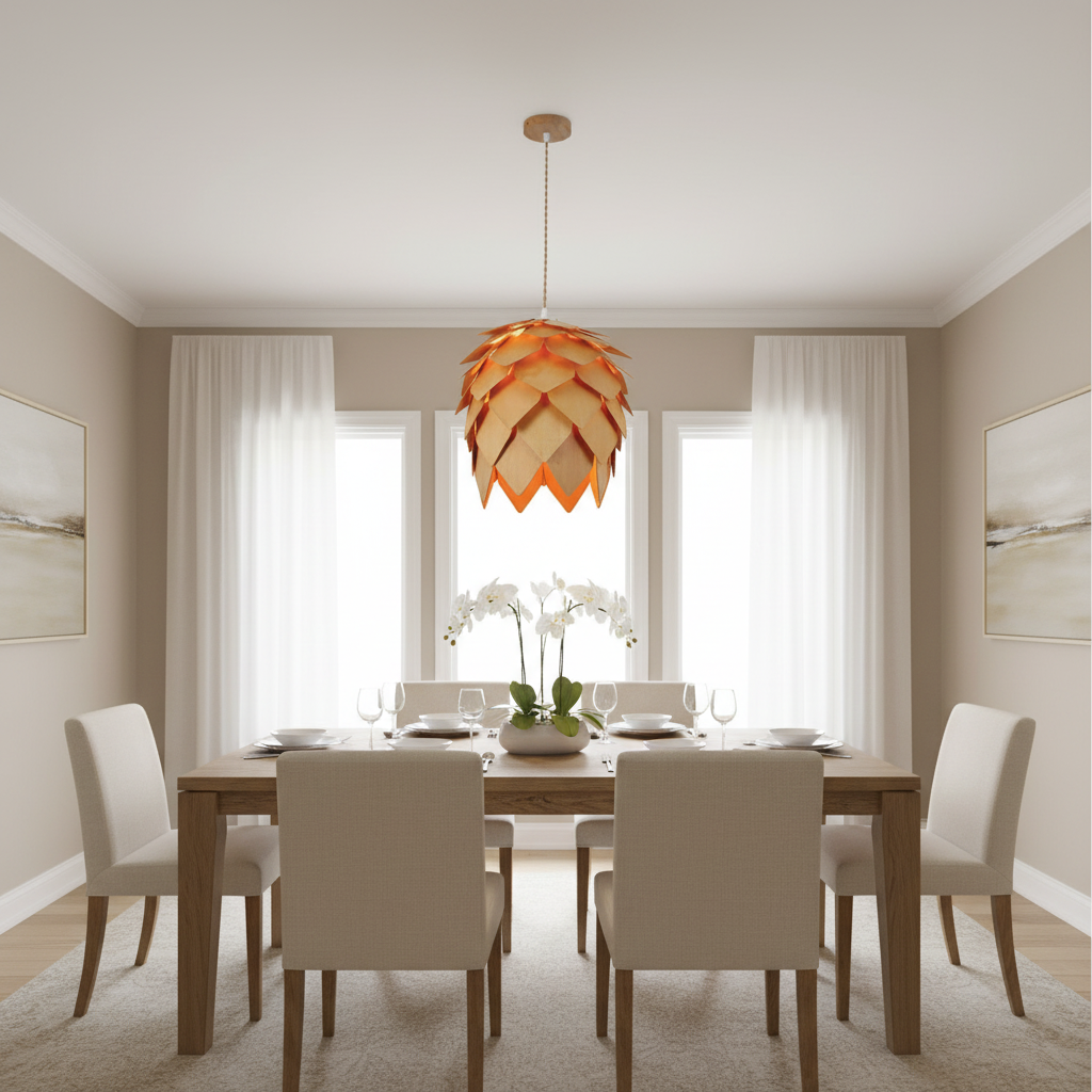 Scandinavian pinecone pendant light gemelli collection