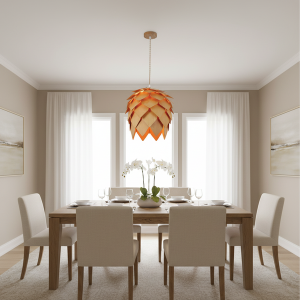 Scandinavian pinecone pendant light gemelli collection