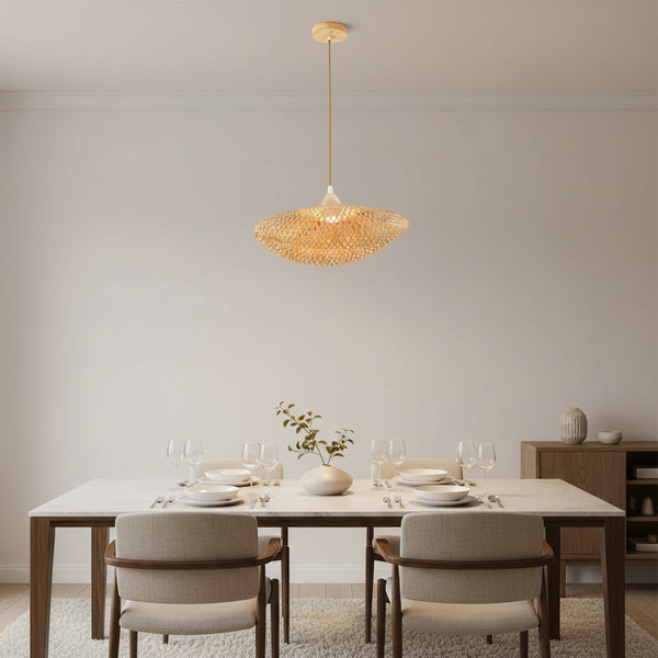 Bamboo pendant lamp 40cm gemelli collection