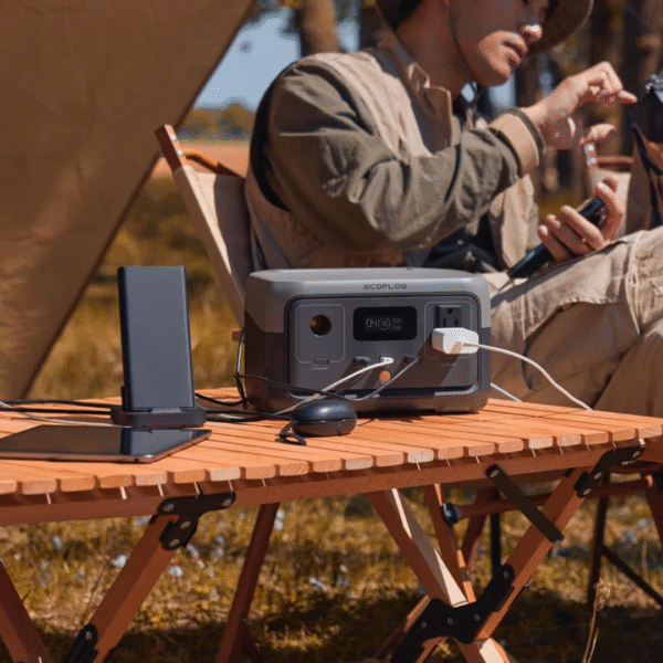 EcoFlow RIVER 2 portable power station with 256Wh capacity and multiple output ports