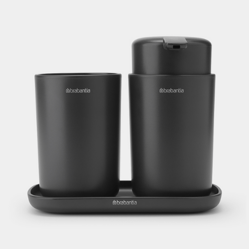 3 Piece Brabantia ReNew Bathroom Accessory Set