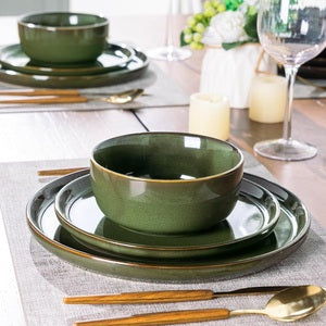 Dinner Set with Mugs, Side Plates, Bowls and Dinner Plates 16 Piece and 24 Piece Options