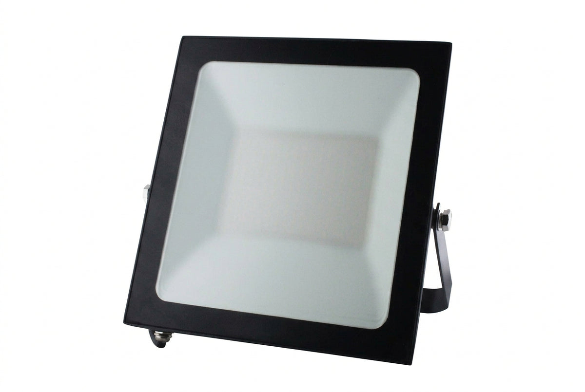 200W Slim LED Floodlight, Daylight, Black Aluminium Body, 277 × 297 × 57.3mm – SL 3079-20-BK-DL