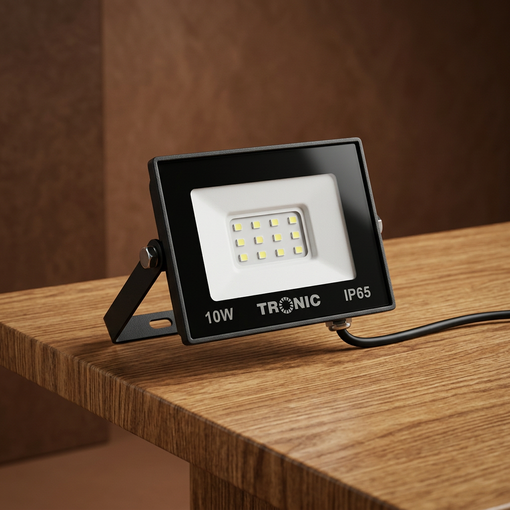10W Warm White LED Flood Light 3000K IP65 SL 1079-01-BK-WW