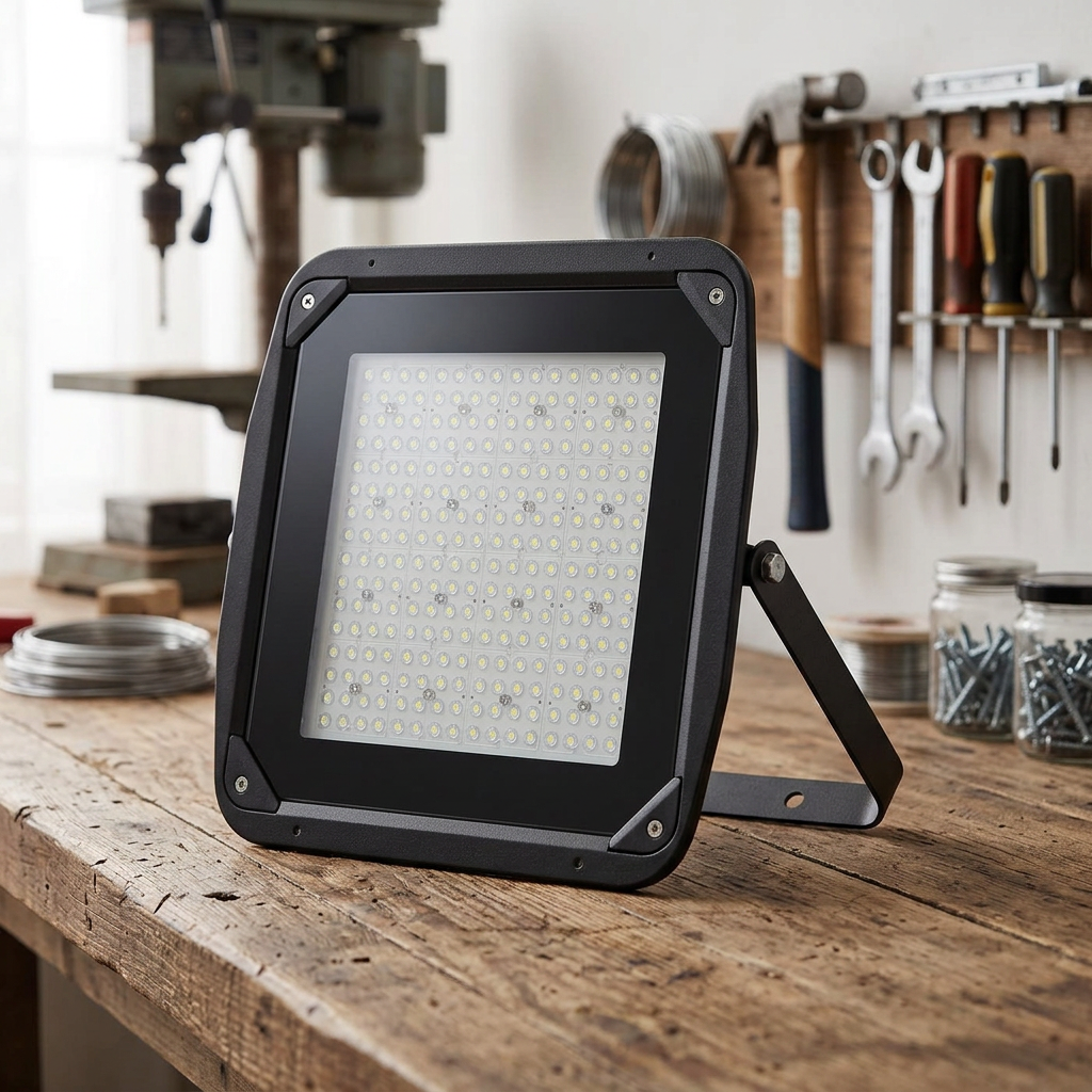 200W LED Flood Light, Cool Daylight 6500K, Black Aluminium Body – SL 2099-20-DL