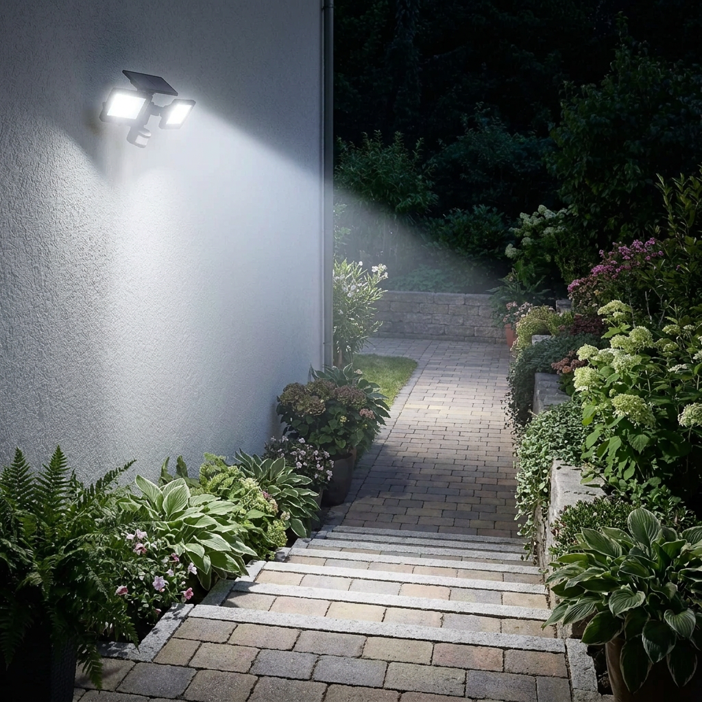 20W Sensor LED Flood Light Daylight 6500K IP65 SL 3079-02-PH-BK-DL