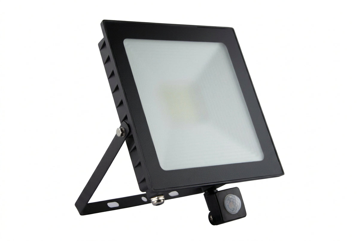 50W Sensor LED Flood Light Warm White with Photocell IP65 SL 3079-05-PH-BK-WW