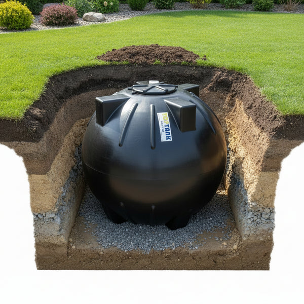 5000L spherical underground water tank for large scale storage