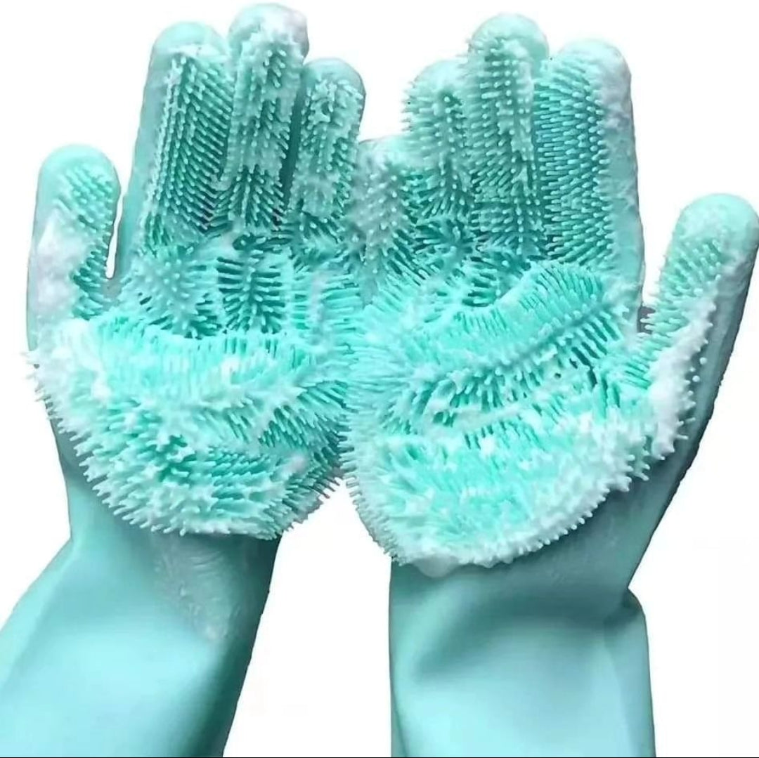 New design silicone cleaning gloves-  pair
