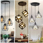 Black Pendant Light with Bulb