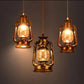 Modern pendant light with electric and paraffin option