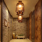 Modern pendant light with electric and paraffin option