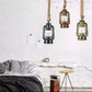 Modern pendant light with electric and paraffin option