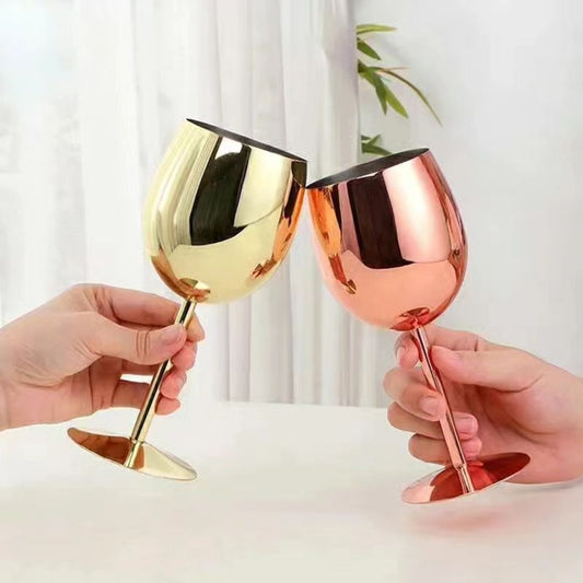 2pcs 500ml Unbreakable Stainless Steel Goblets