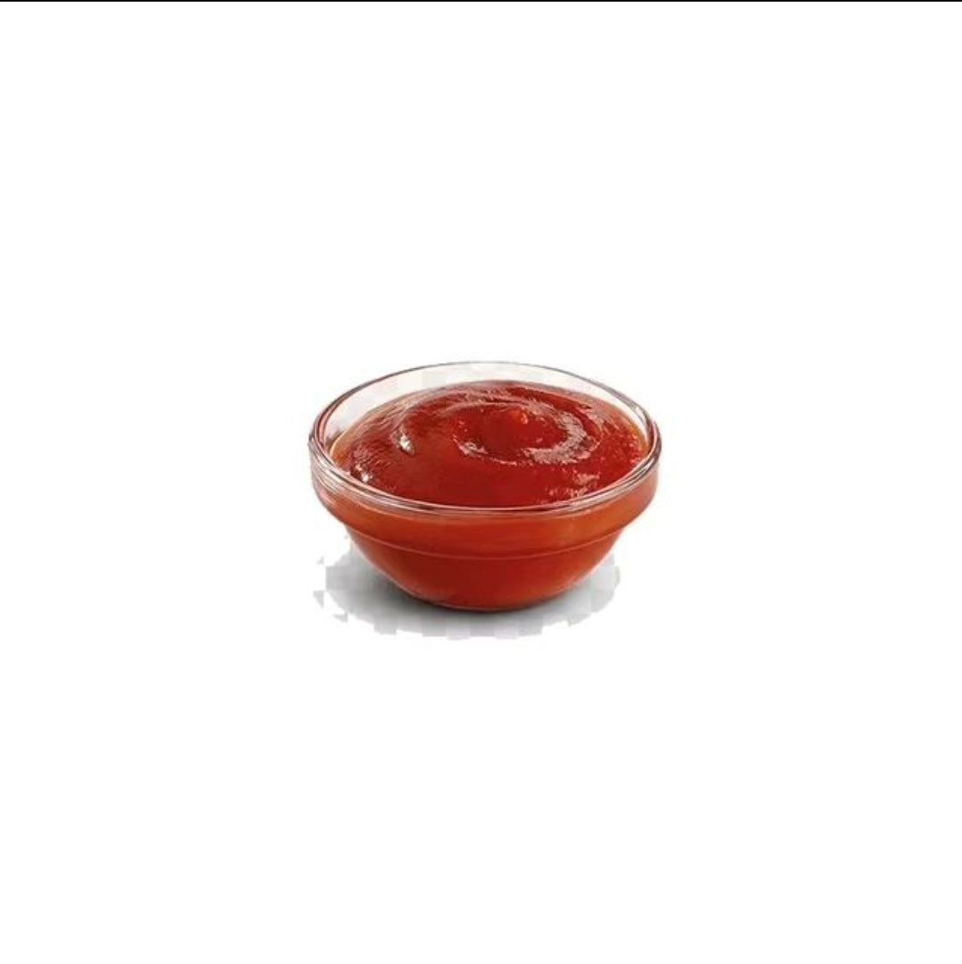 12cm Glass Tomato Sauce / Paste Dipping Bowls