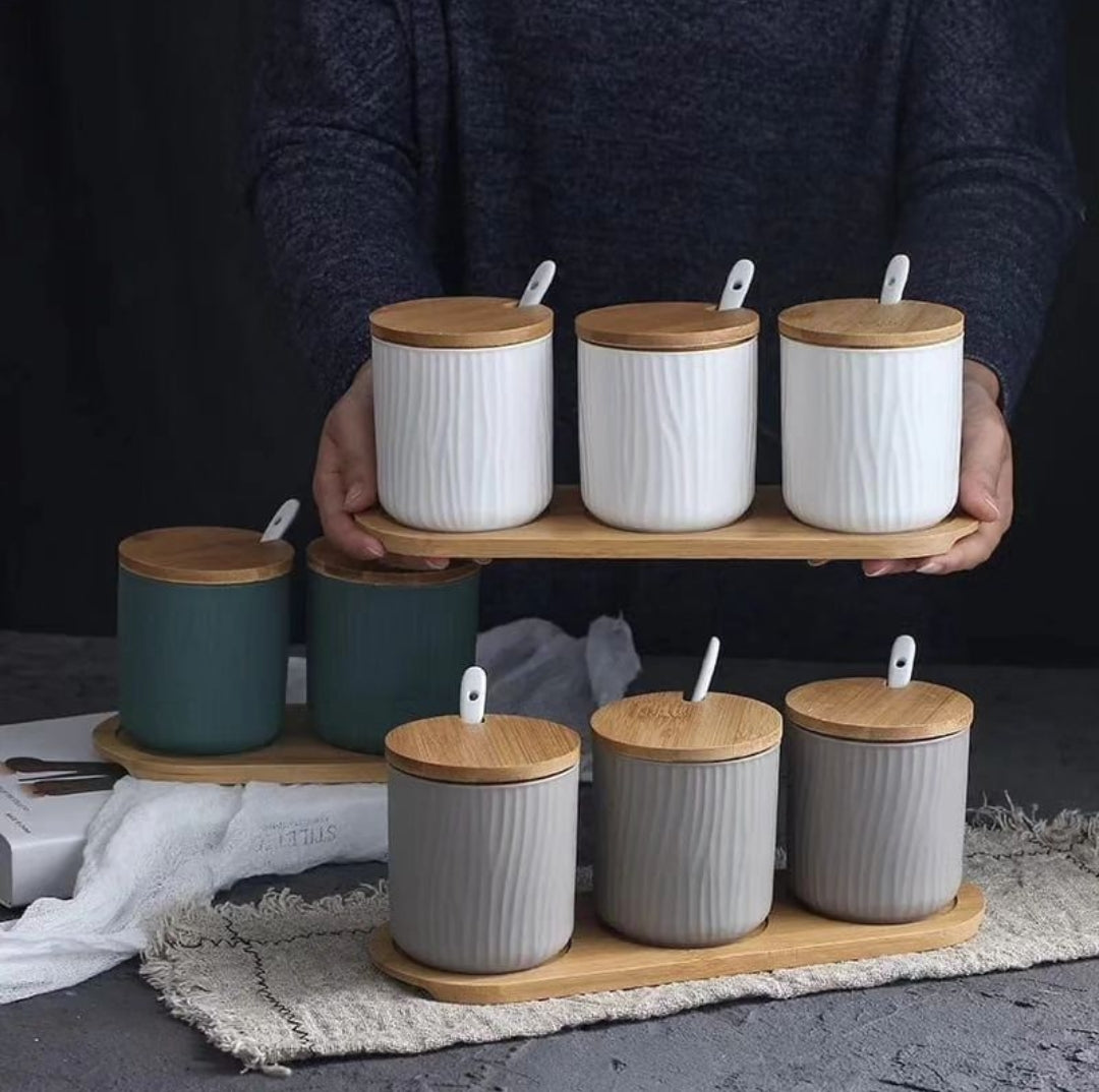 3pcs Ceramic cannister  Set
