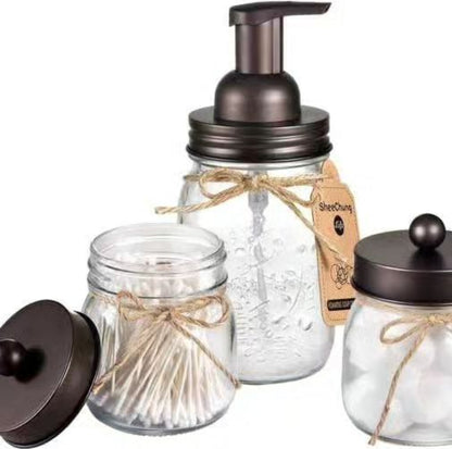 Mason Jar Bathroom Accessories set