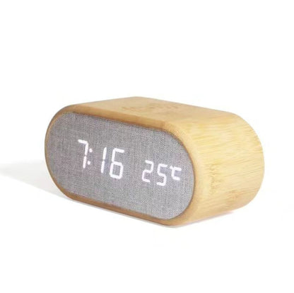 Wooden Digital Alarm Clock