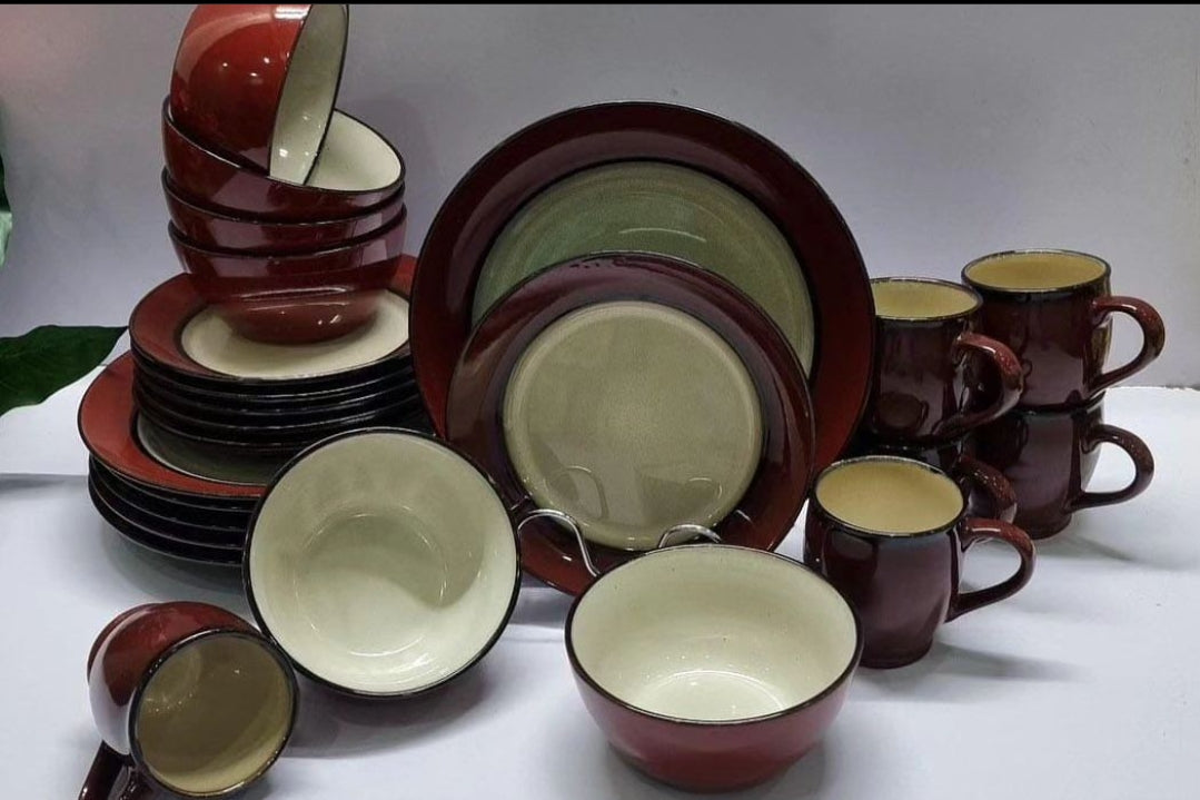 Assorted 24pcs Dinner Set