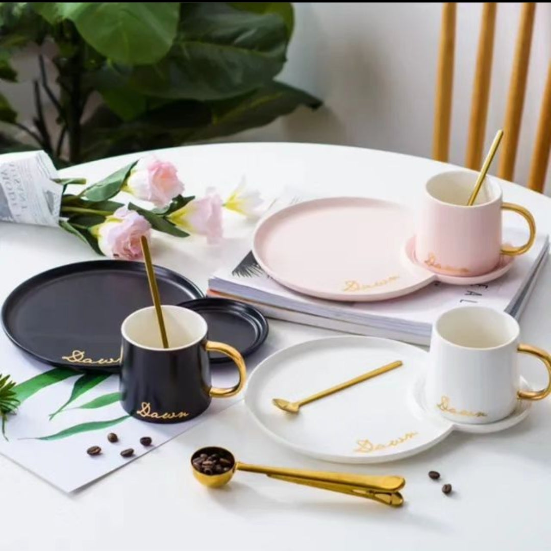 Classy cup saucer set