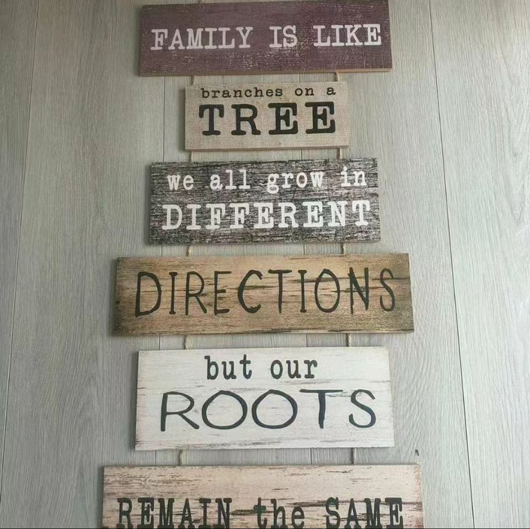Assorted Hanging Board Wooden House Rules