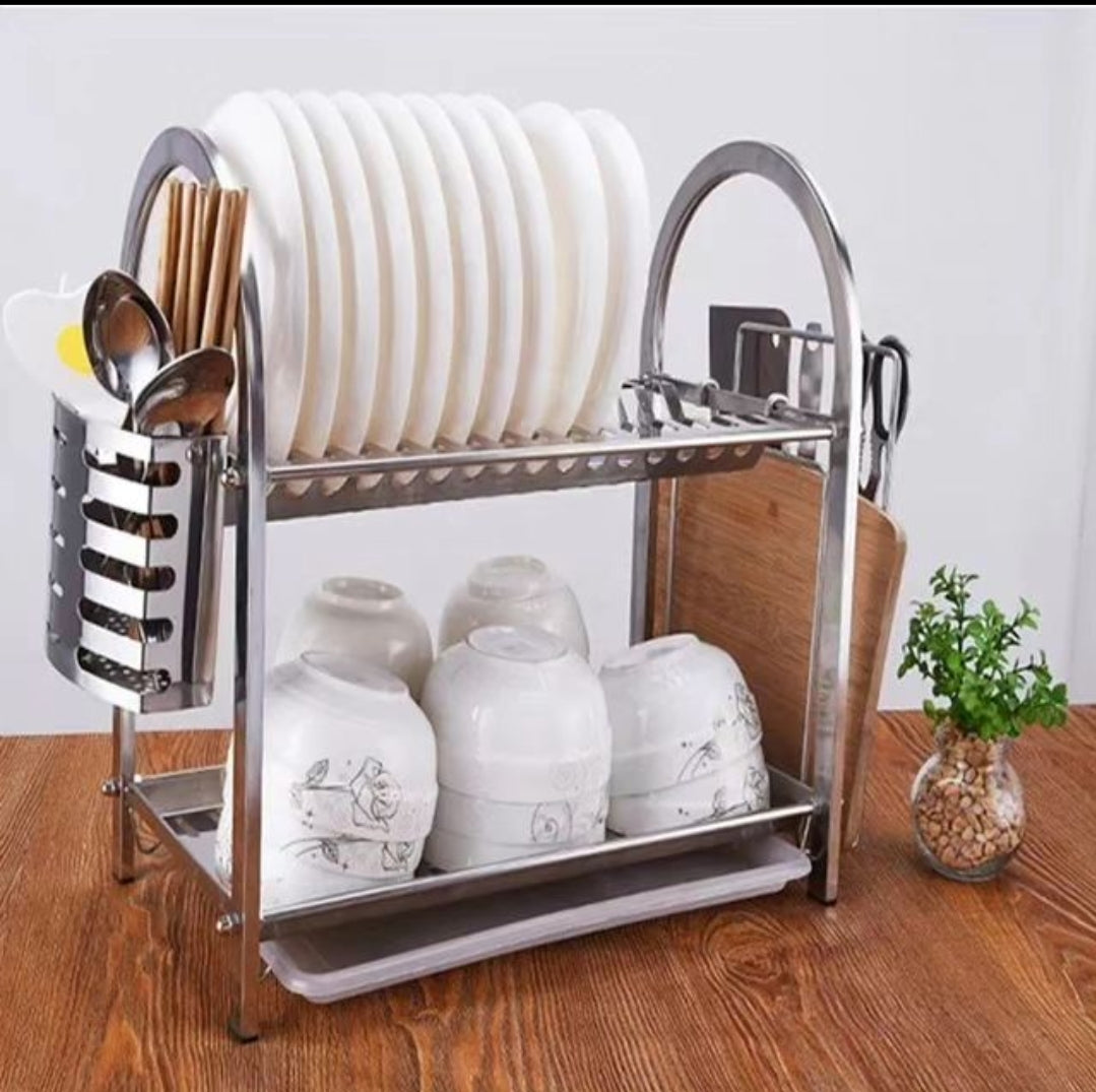 High quality Stainless Steel 2 tier utensils rack