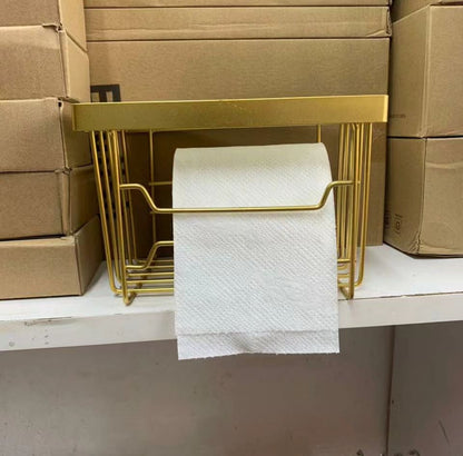 Golden Toilet Paper Holder