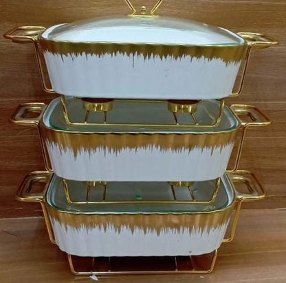 Luxury Ceramic Chaffing Dishes