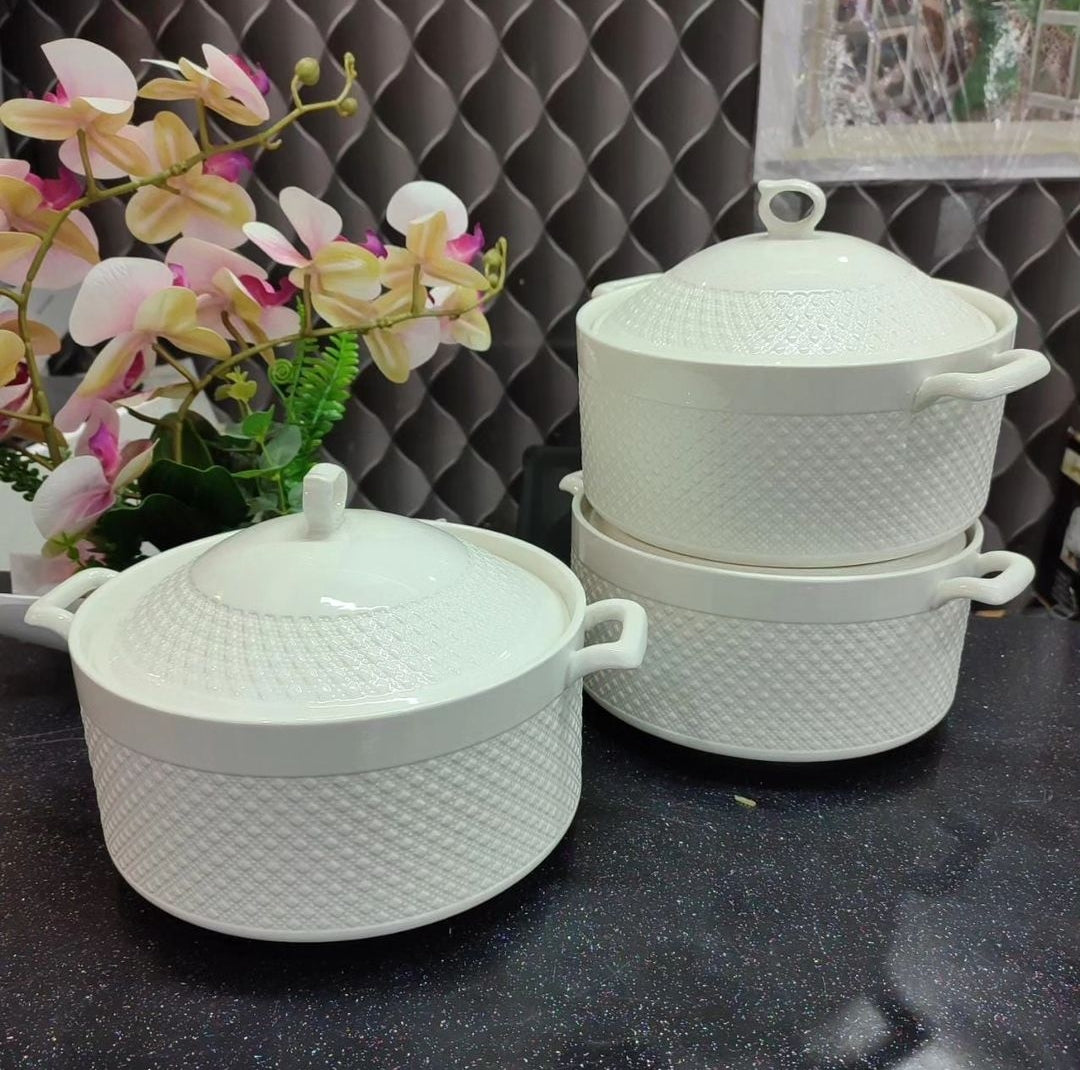 3pcs Assorted Serving Bowls