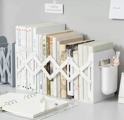 Retractable Bookends  Shelves Support Stand