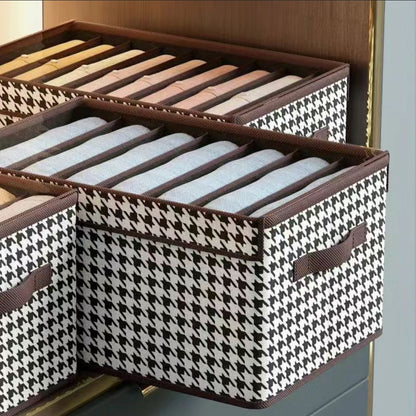 Non-woven 7 Grid Wardrobe Clothes Organizer