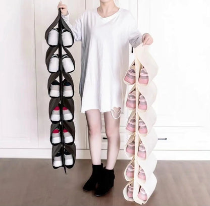 12 Grid Hanging Storage Bag