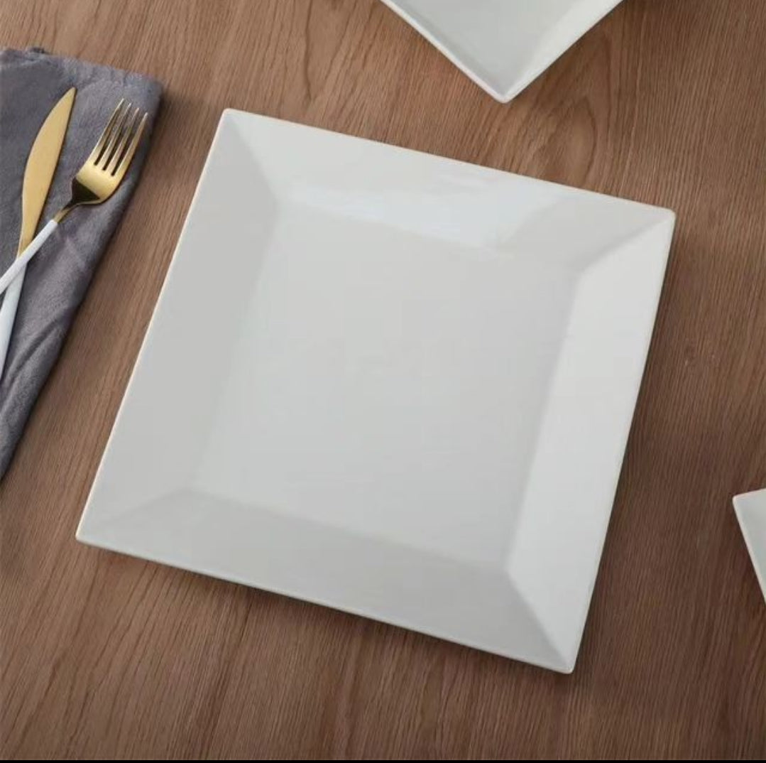 Double square dinner plate