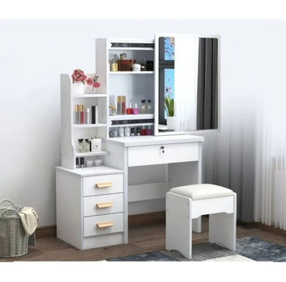 Dressing Table With Sliding Mirror