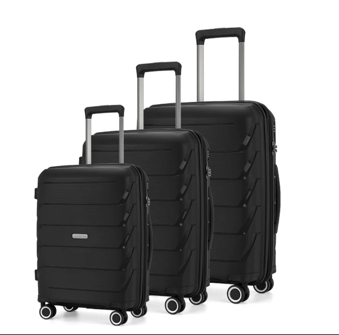 3pcs Rubber Suitcase