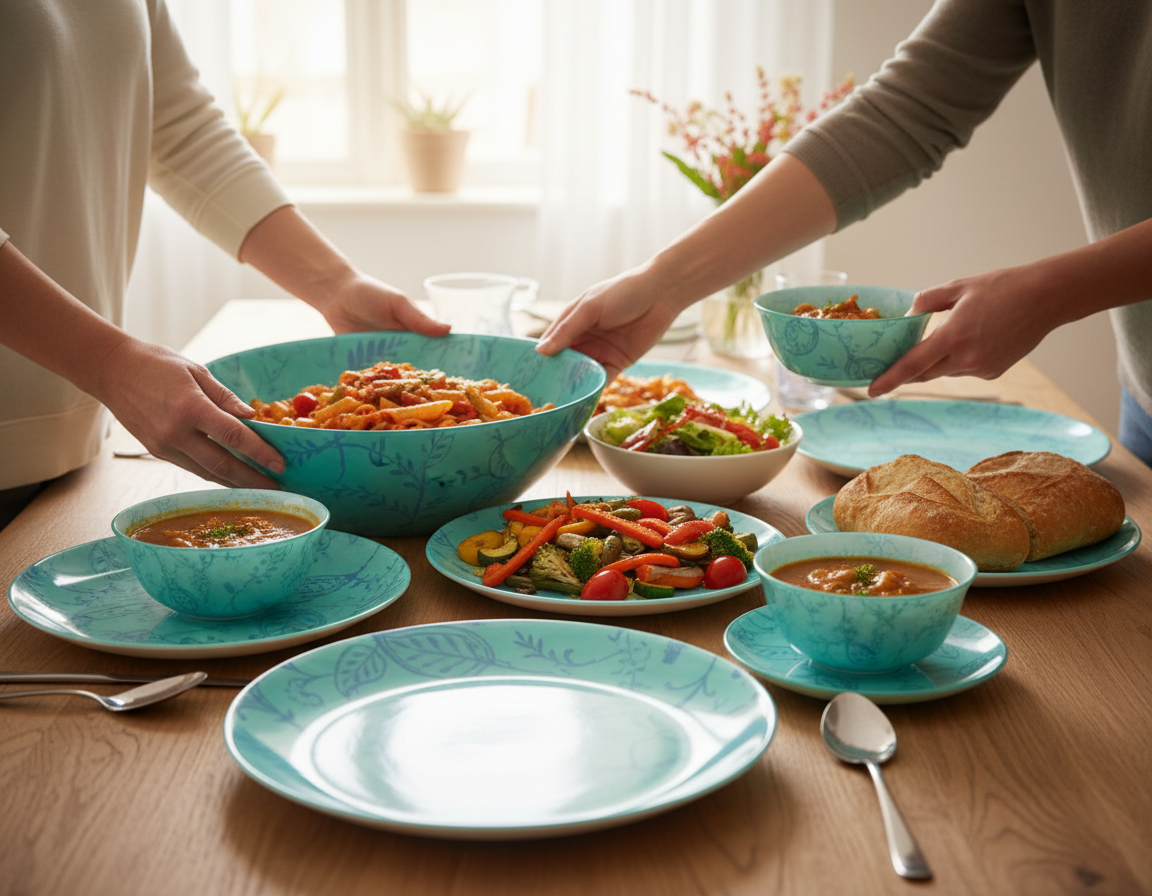 Simply Garnet 46pc Dinnerset -Q0925