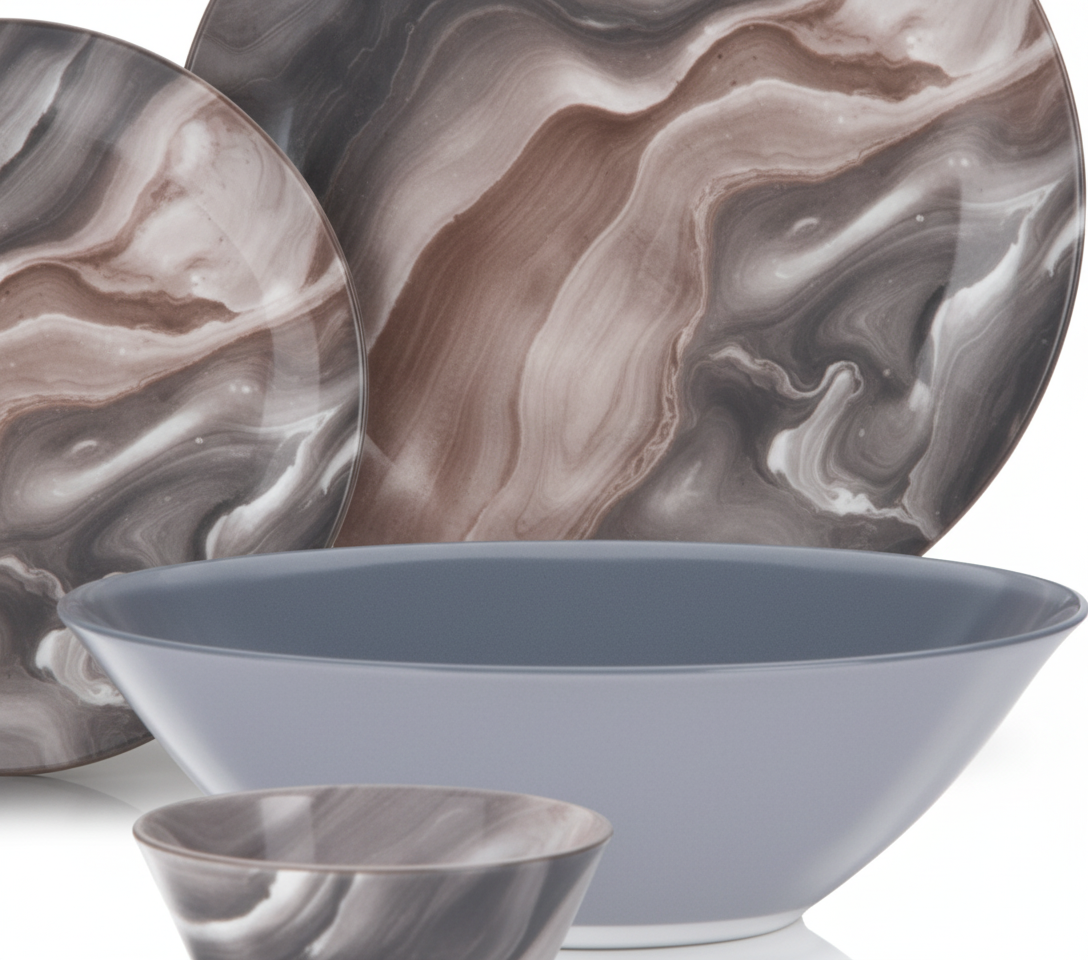 Luminarc Simply Marbreeze 25-Piece Dinner Set -X2336