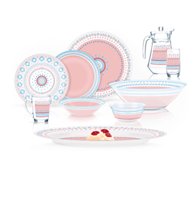 Luminarc Simply Vibesoft 46-Piece Dinner Set -X2977