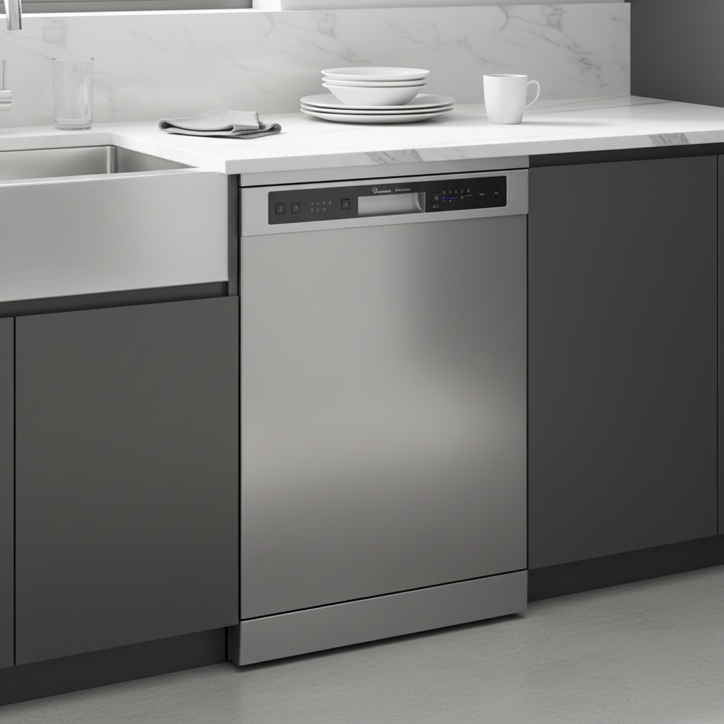 Ramtons Freestanding Dishwasher 12 Place Settings Mar Silver – RW/300