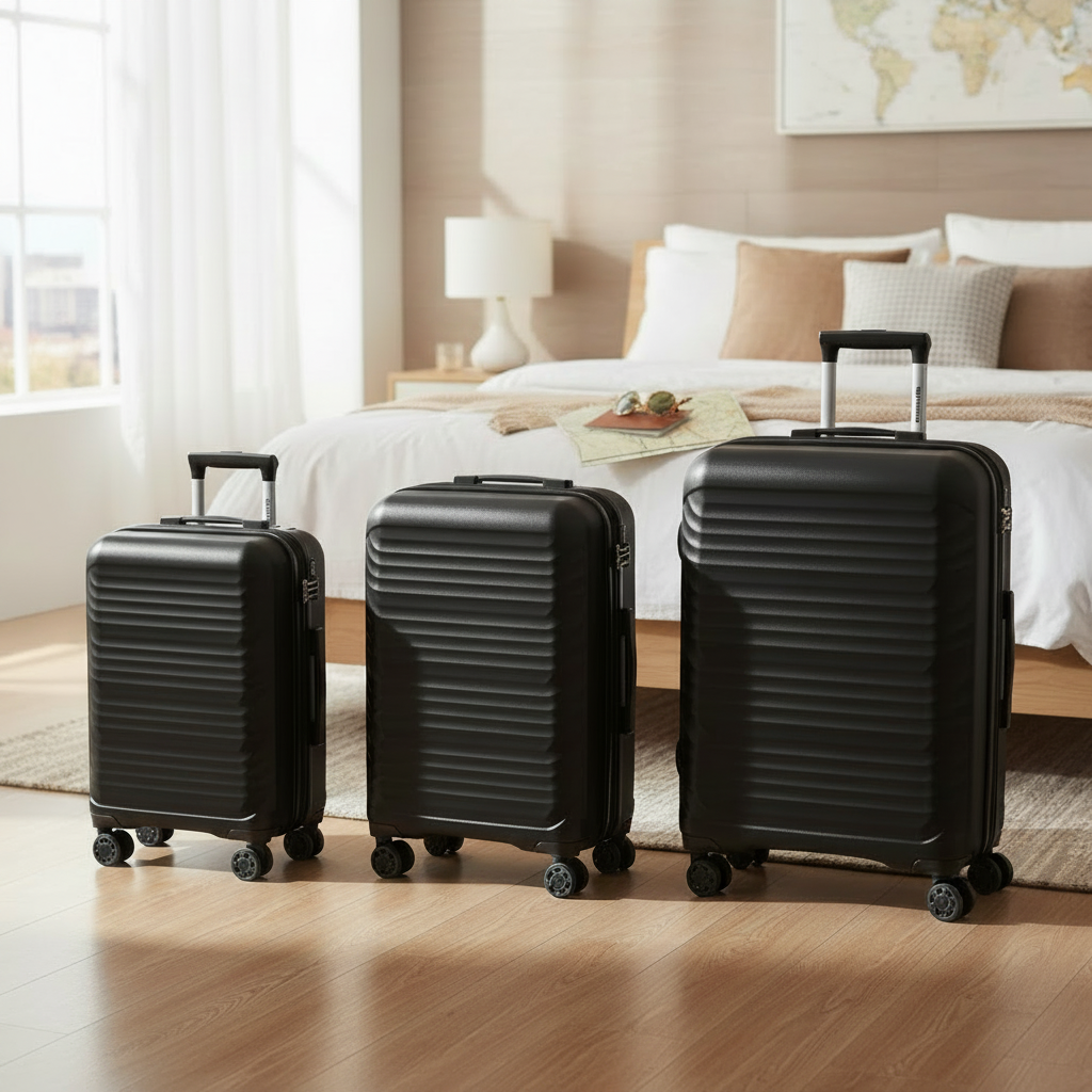 Gemelli Collections 3 Piece Hardshell Luggage Set 20 24 28 Inch Spinner Suitcases