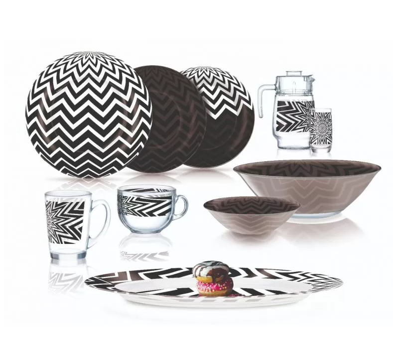 Luminarc Ambiente Sphere White Dinner Set 46 Pieces -V1568