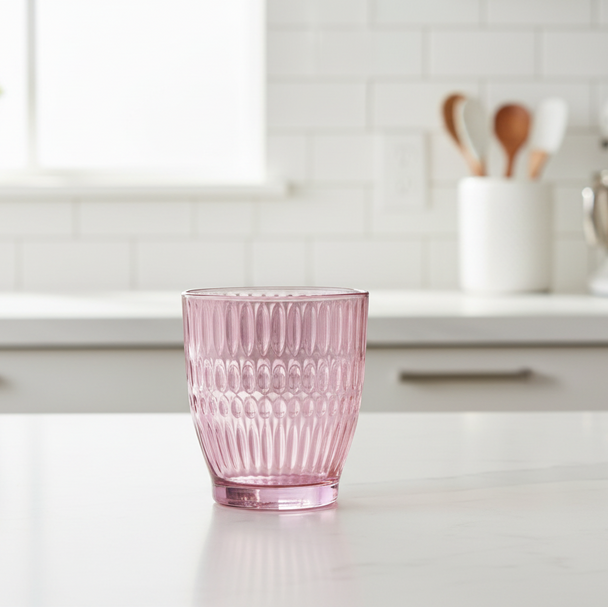 24pcs Luminarc Ricky Dew ice pink glass tumblers 340ml set